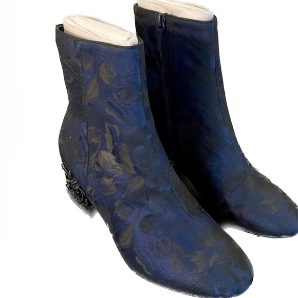 Badgley Mischka Martha Brocade Jeweled Boot - Picture 8 of 17